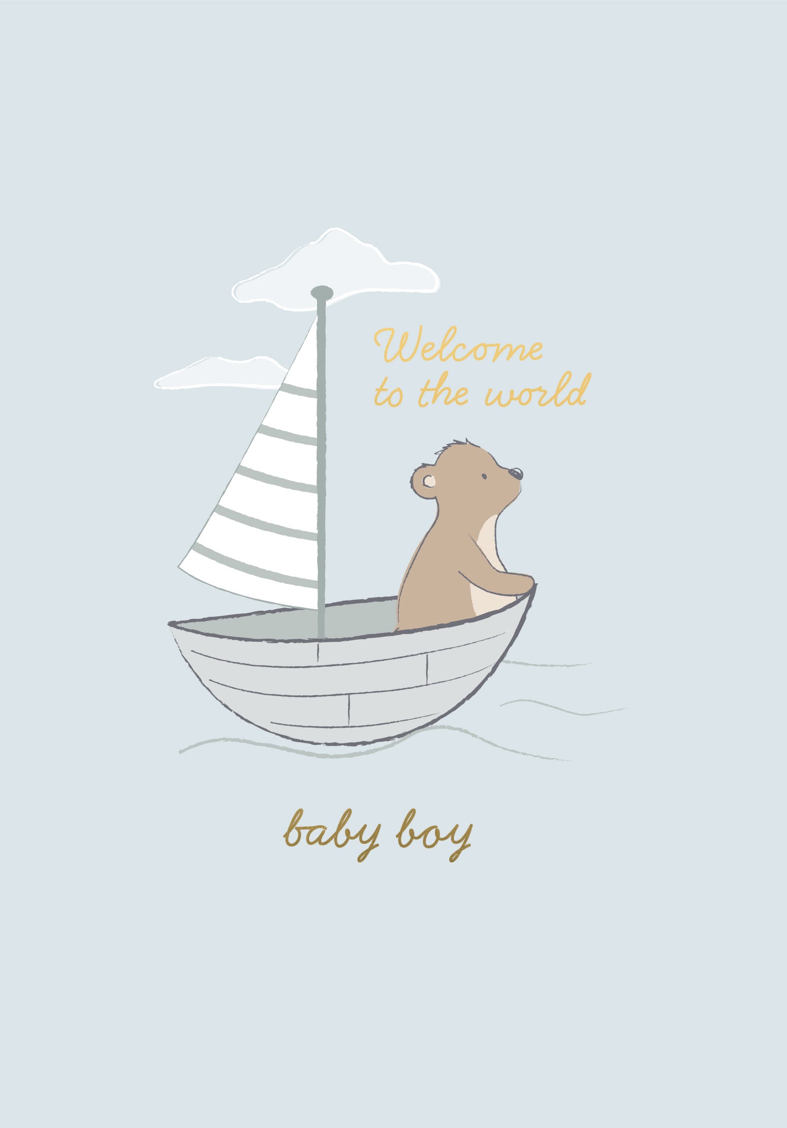 Greeting Card Little Adventurer - Baby Boy