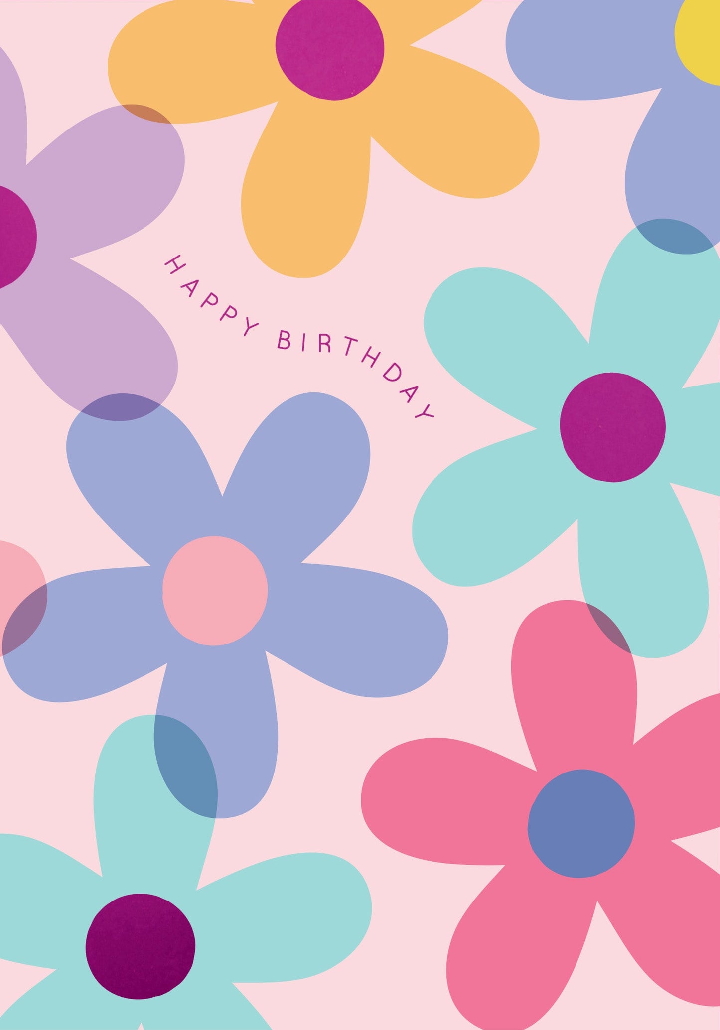 Greeting Card Good Vibes - BRIGHT DAISIES