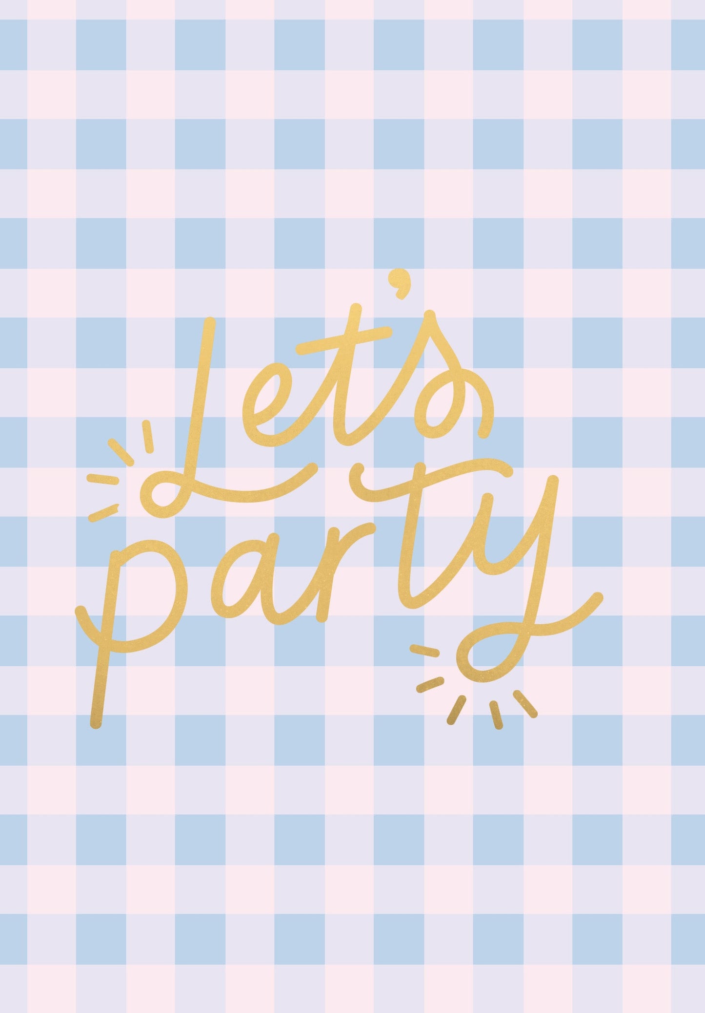 Greeting Card Good Vibes - LETS PARTY