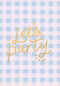 Greeting Card Good Vibes - LETS PARTY
