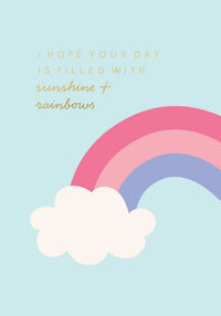 Greeting Card Good Vibes - SUNSHINE & RAINBOWS