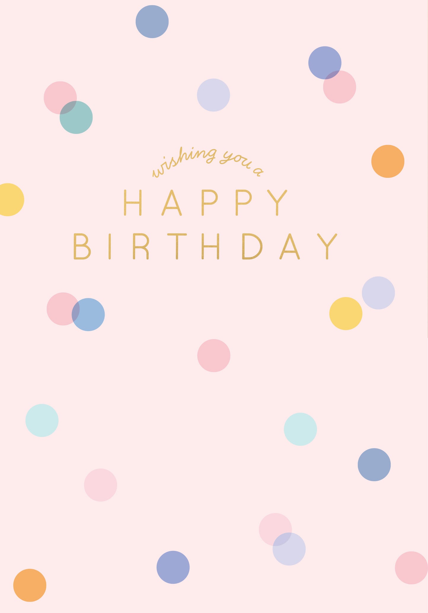 Greeting Card Good Vibes - Birthday Confetti