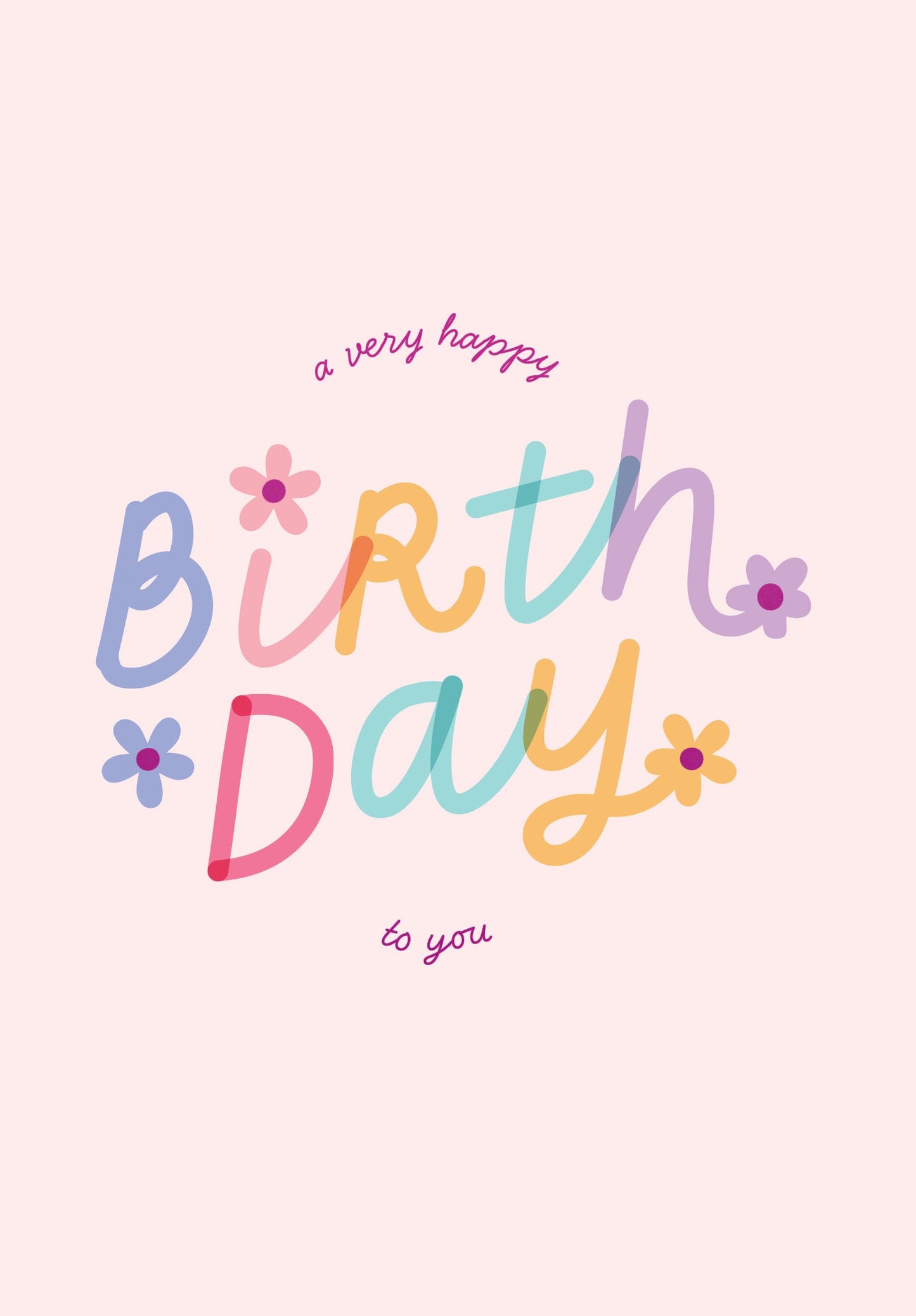 Greeting Card Good Vibes - HAPPY BIRTHDAY