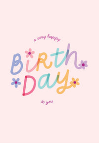 Greeting Card Good Vibes - HAPPY BIRTHDAY