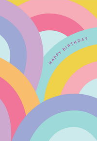 Greeting Card Good Vibes - RAINBOWS