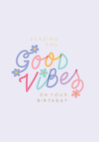Greeting Card Good Vibes - GOOD VIBES