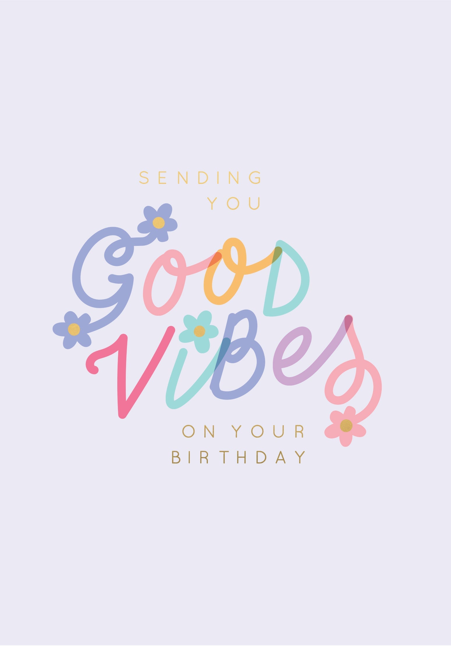 Greeting Card Good Vibes - GOOD VIBES