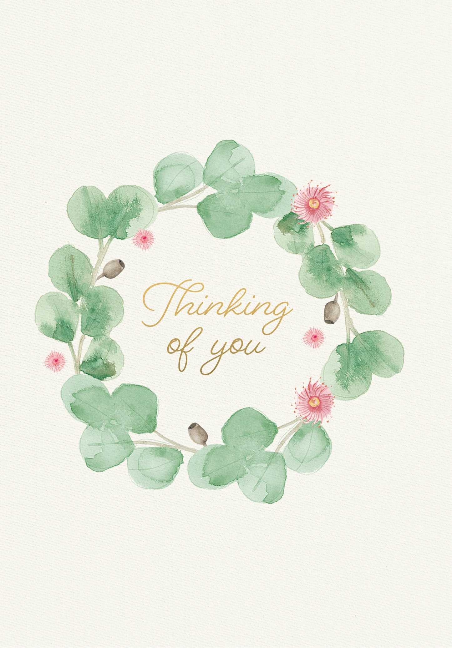 Greeting Card Botanical Blooms - FLORAL WREATH