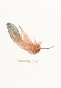 Greeting Card Botanical Blooms - FEATHER