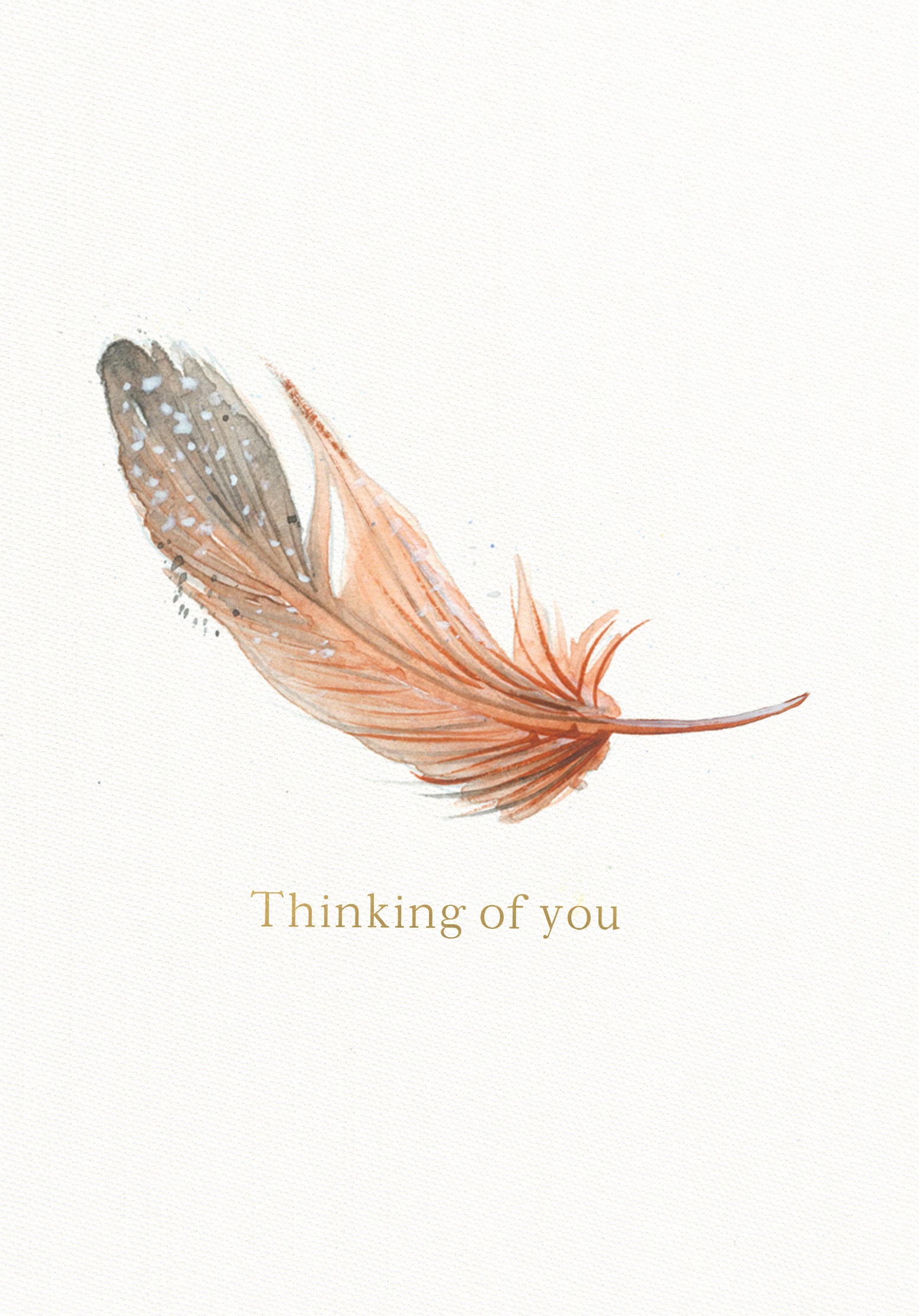 Greeting Card Botanical Blooms - FEATHER