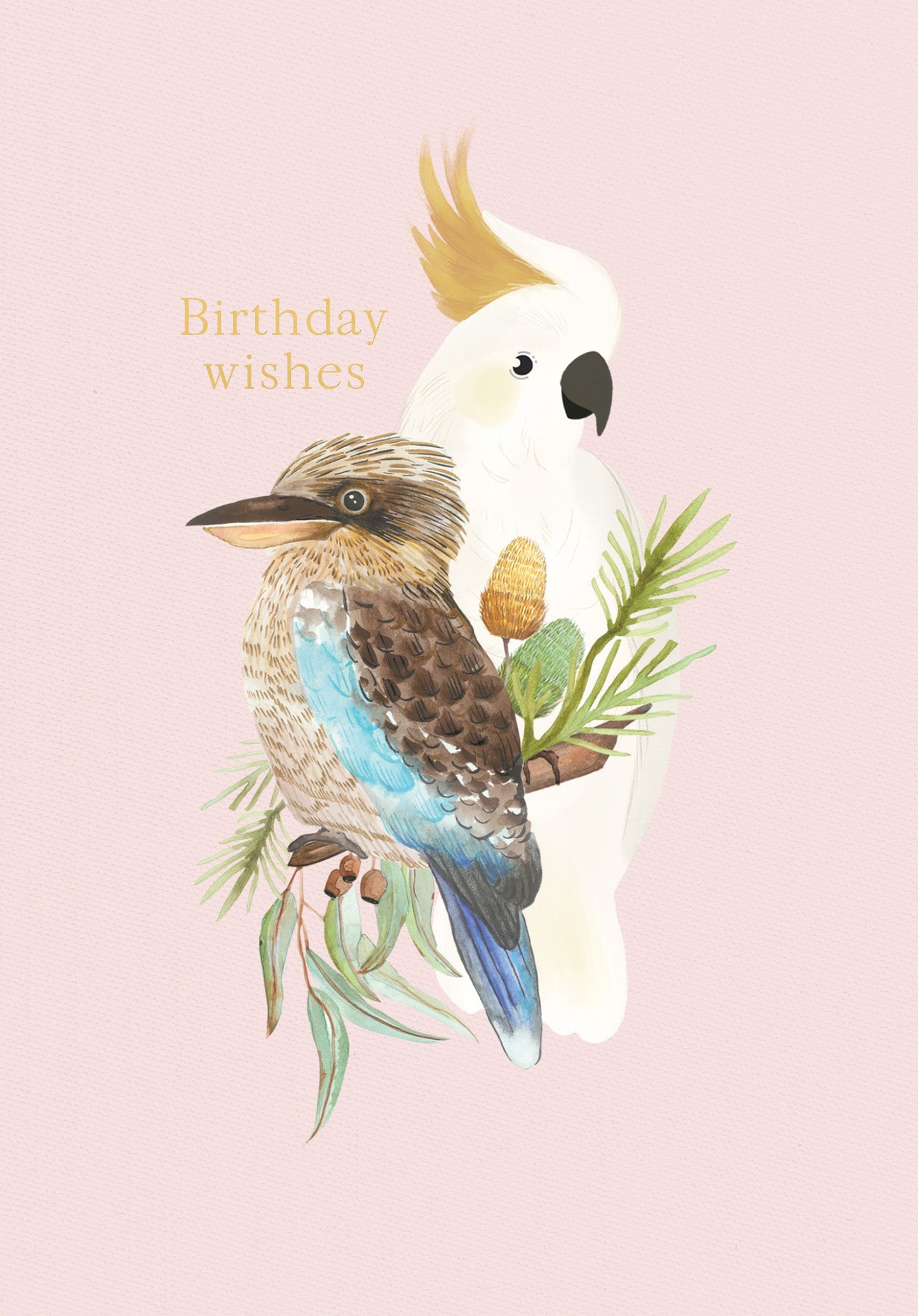 Greeting Card Botanical Blooms - BIRTHDAY BIRDS