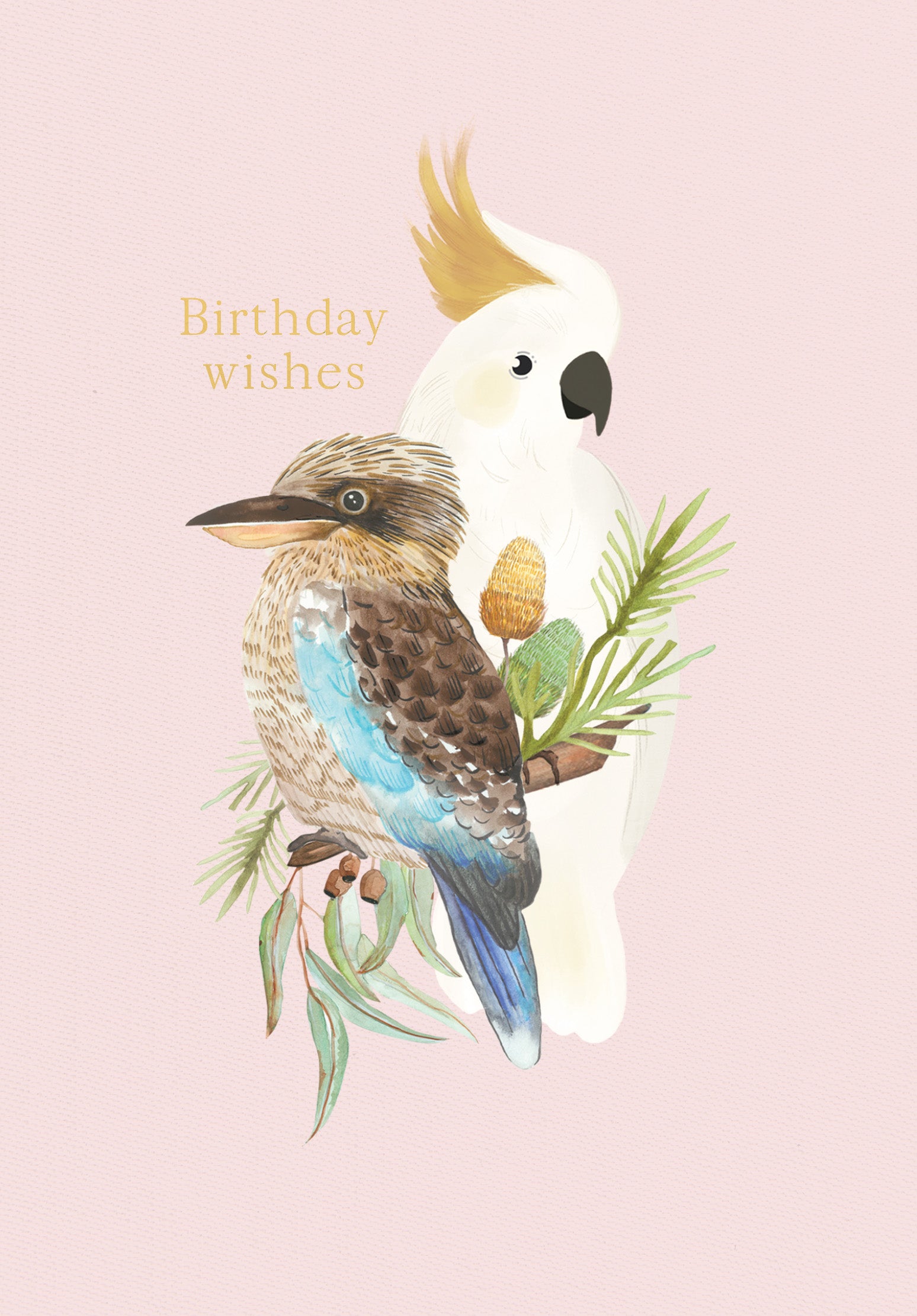 Greeting Card Botanical Blooms - BIRTHDAY BIRDS