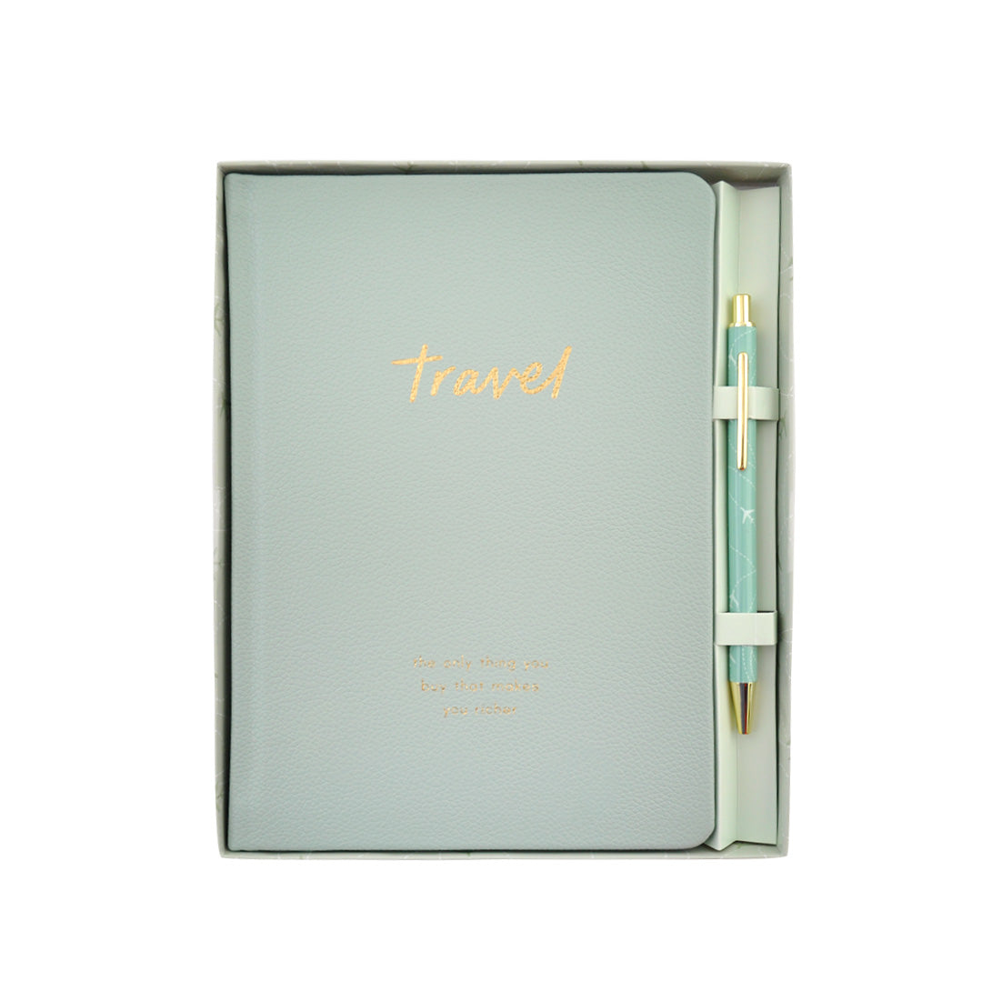 Prompted Journal with Pen - Travel