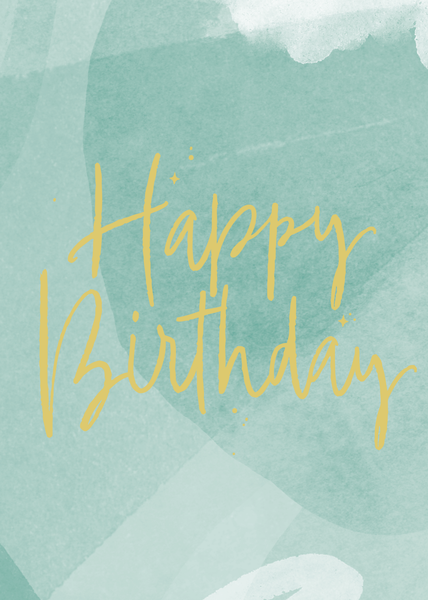 Greeting Card Sorbet - Green Birthday