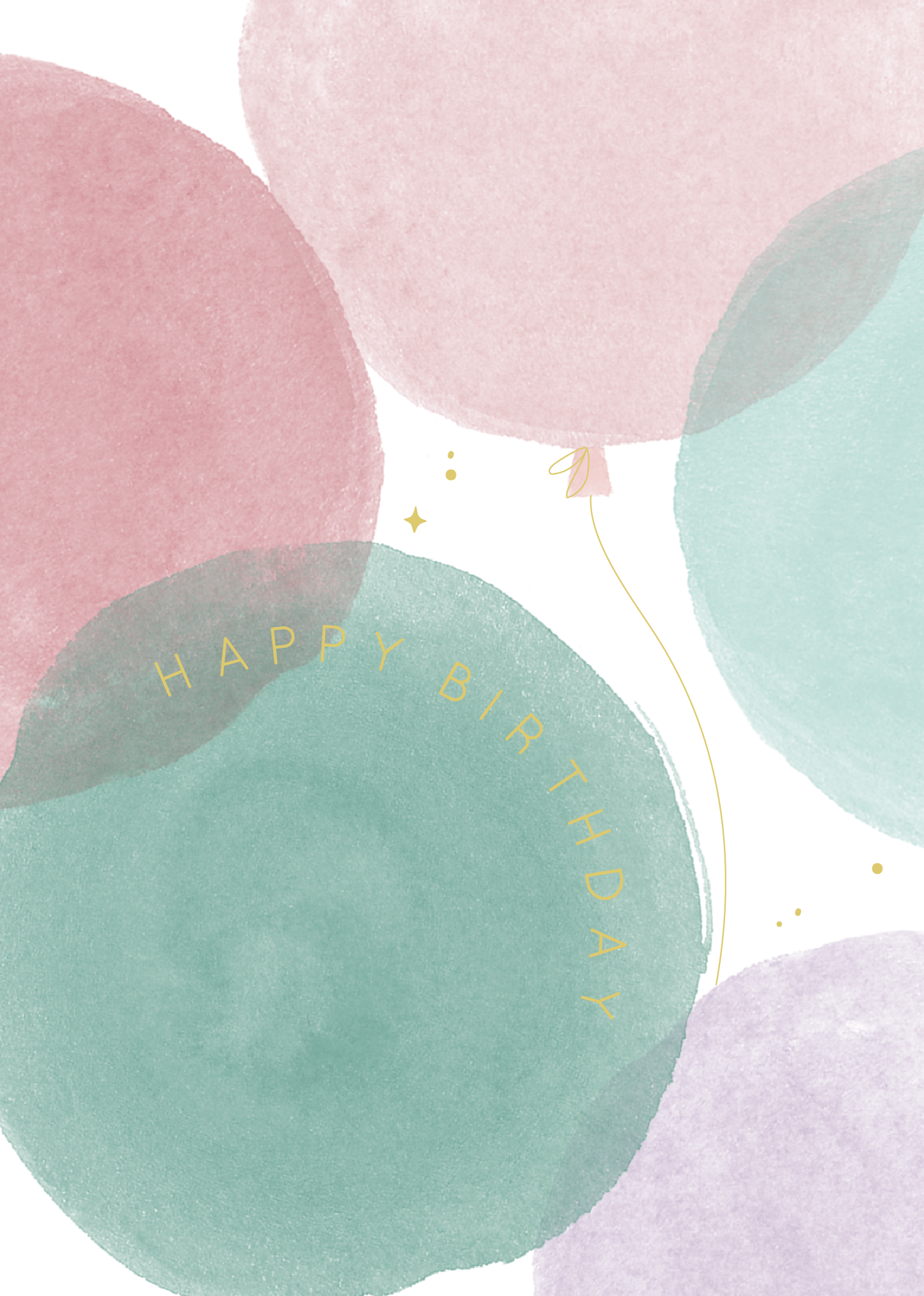 Greeting Card Sorbet - Birthday Balloons