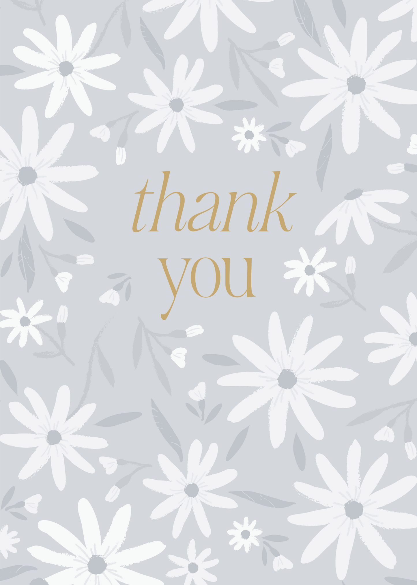 Greeting Card Blushing Floral- Thank You