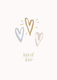 Greeting Card Blushing Floral- Lots Of Love