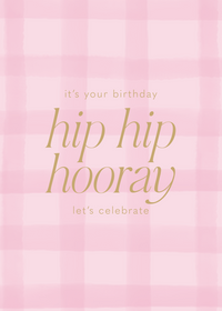 Greeting Card Gumtree Friends - Gingham Hooray