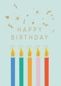 Greeting Card Hooray - Happy Birthday