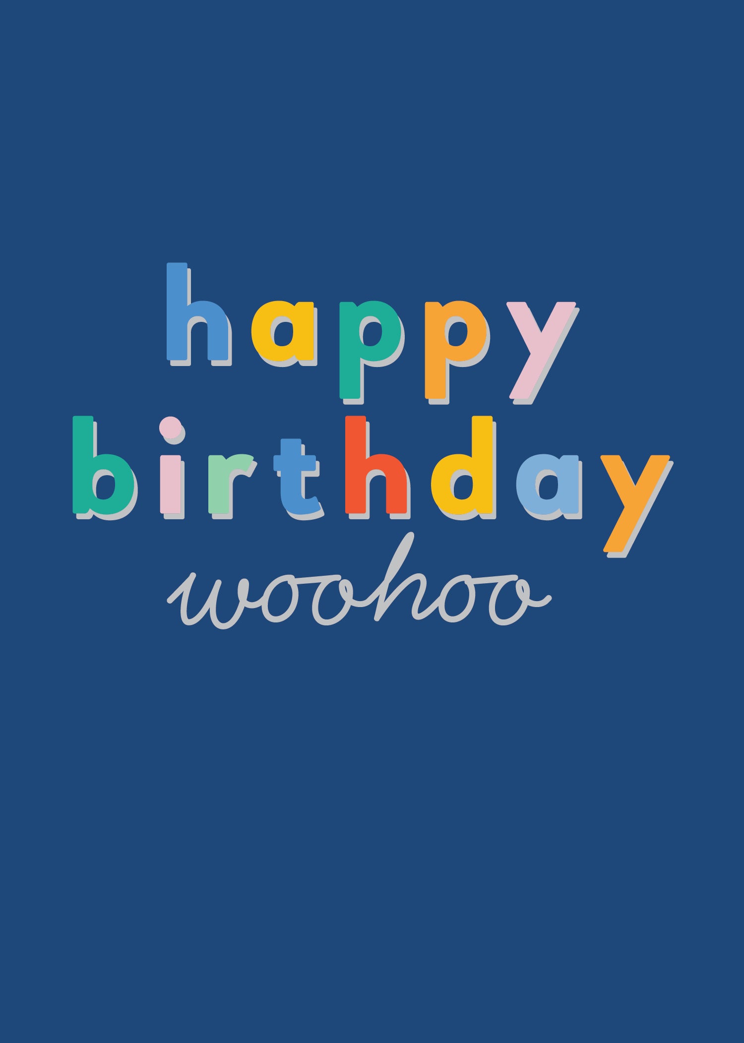 Greeting Card Hooray - Woo Hoo