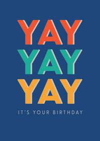 Greeting Card Hooray - Yay
