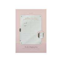 A4 Acrylic Shopping List