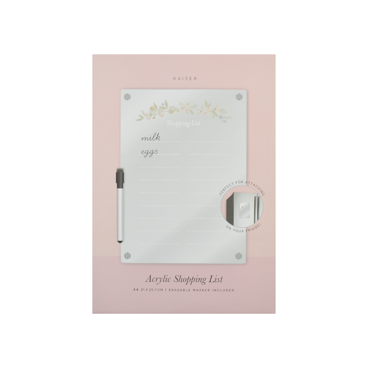 A4 Acrylic Shopping List