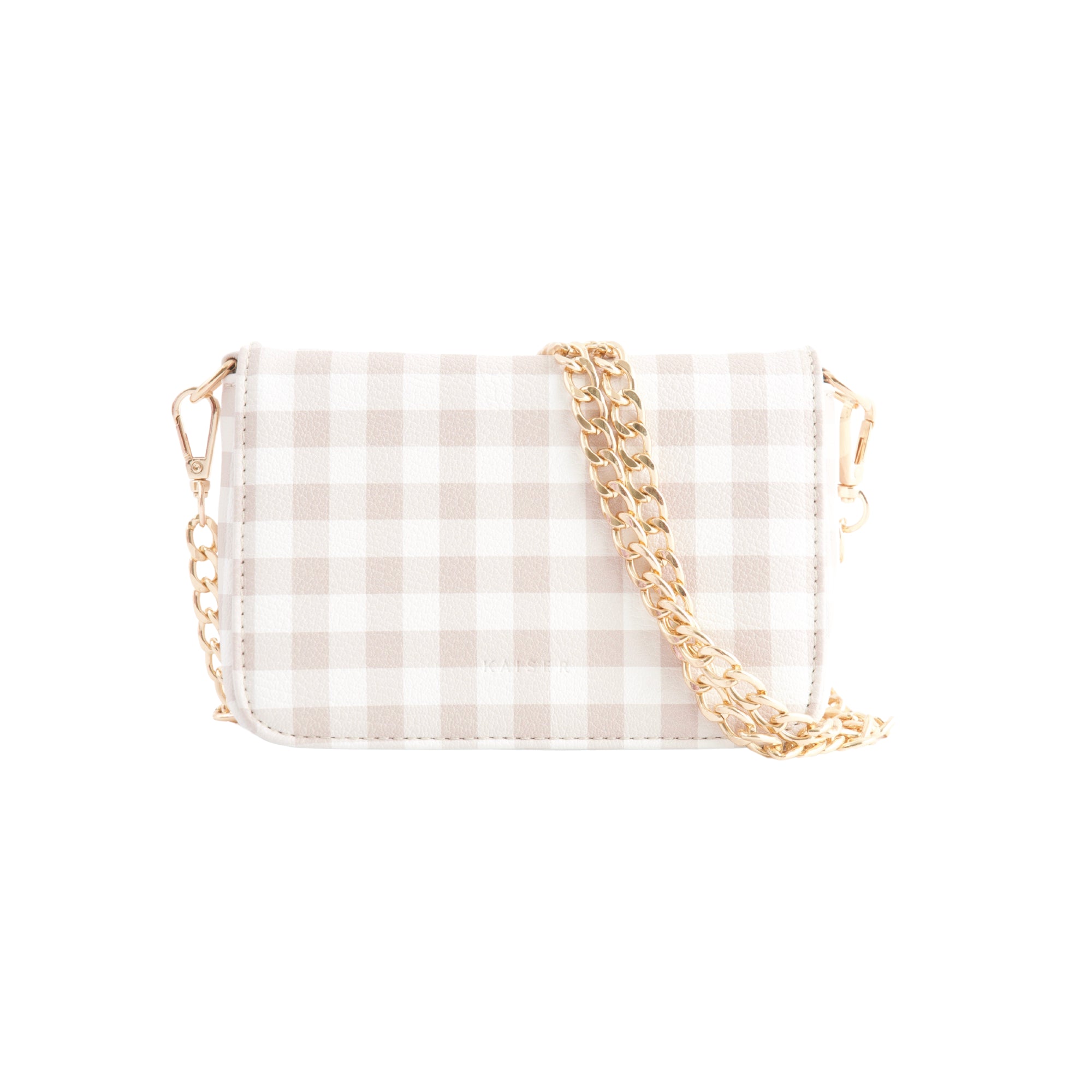 Mini Side Bag - Latte Gingham
