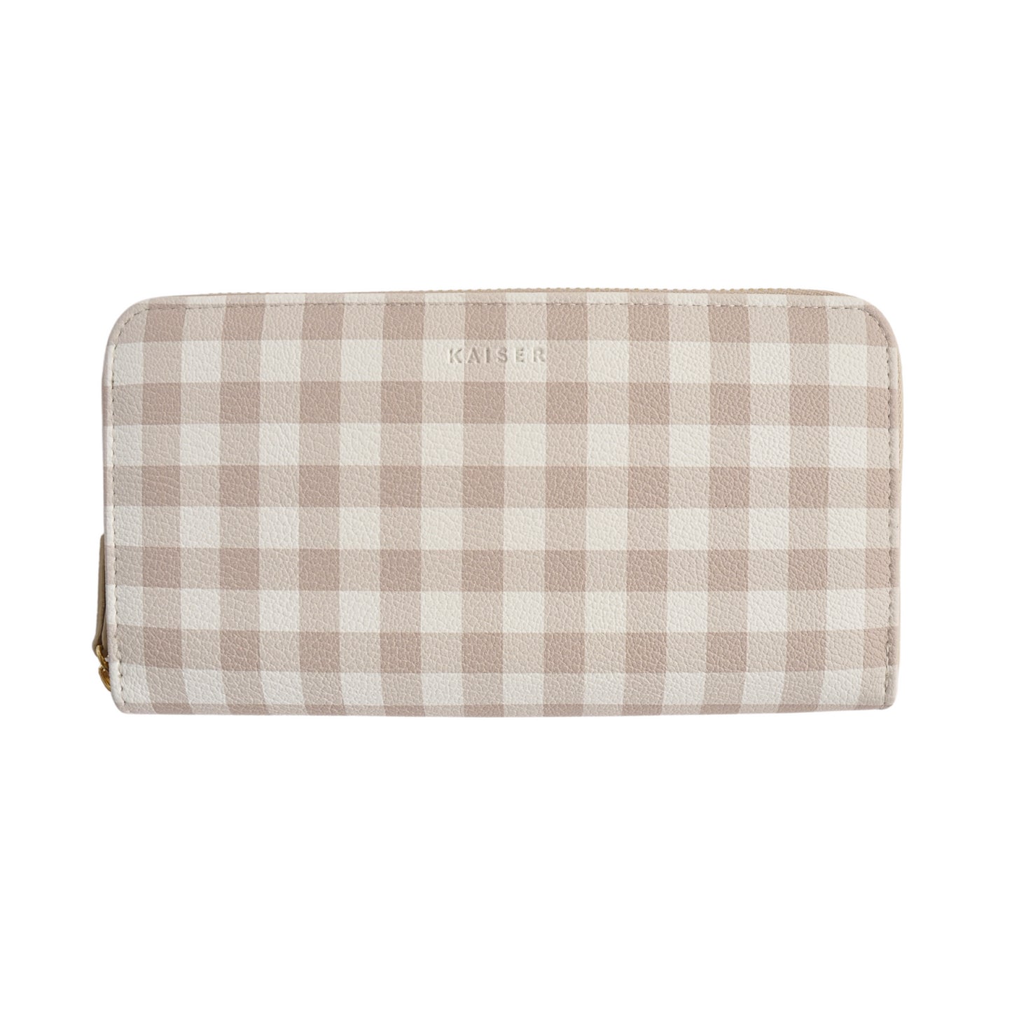 PU Rect Wallet - Gingham