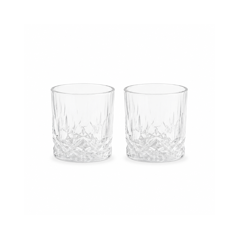 Whiskey Glasses 2Pk - Diamond