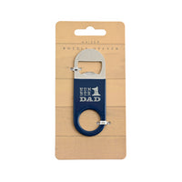 Bottle Opener Keyring - Navy
