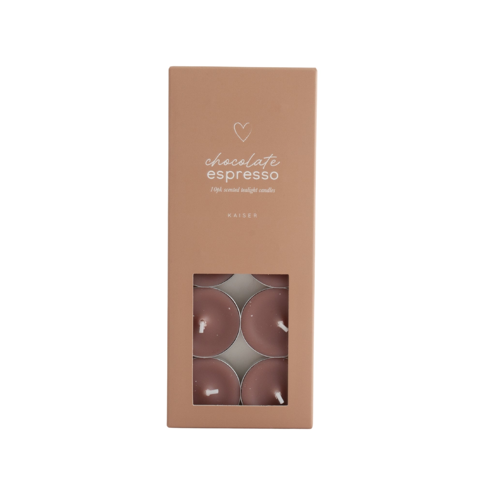 Sweethearts 10pk Scented Tealights - Chocolate Espresso
