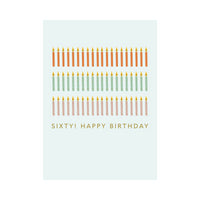 Greeting Card Birthday Milestone - 60 Candles