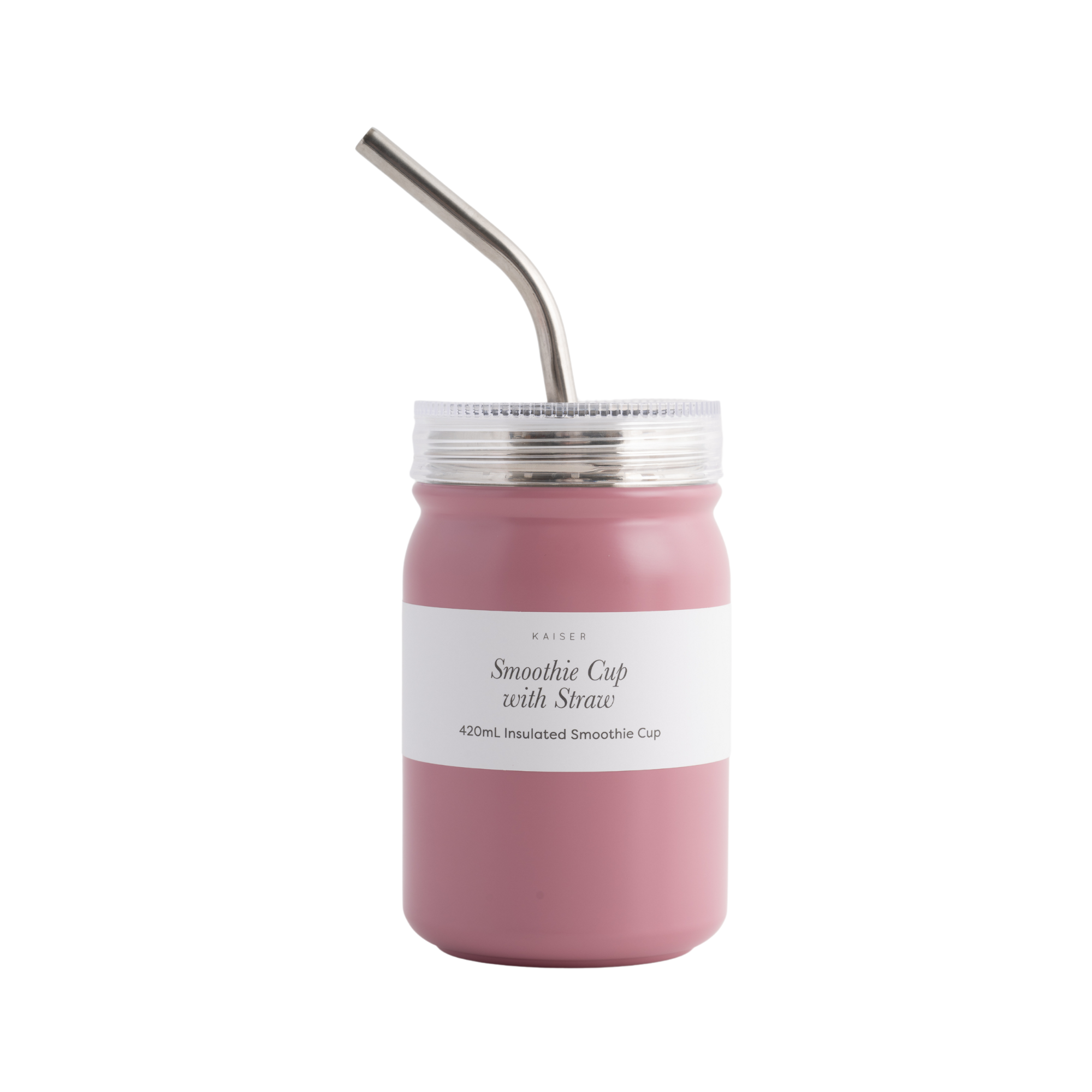 House Series Insulated Smoothie Cup 420ml - DUSTY PINK