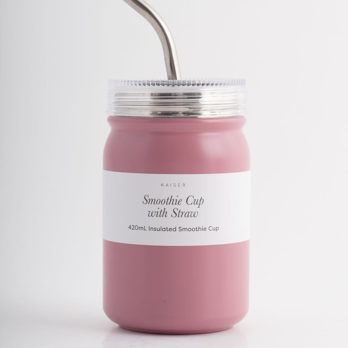 House Series Insulated Smoothie Cup 420ml - DUSTY PINK