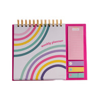 Weekly Desk Planner Undated - Rainbows