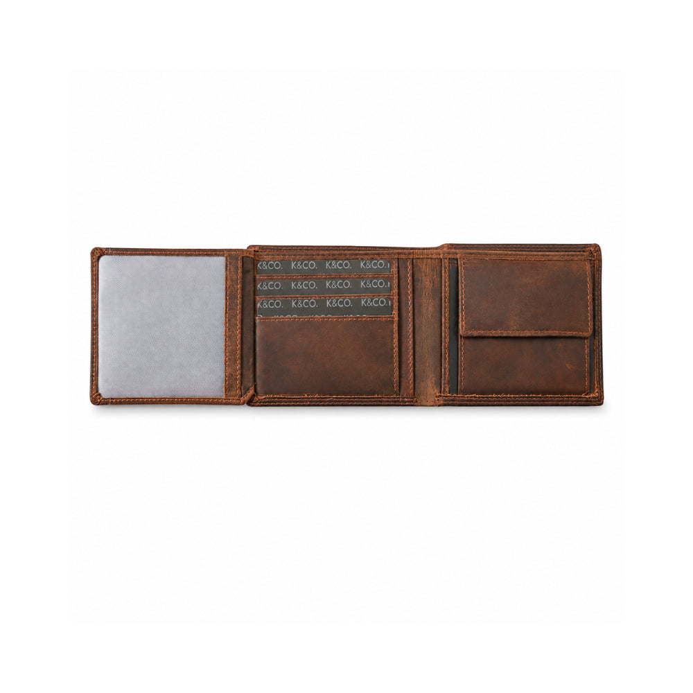 K&Co. Genuine Leather Wallet - COGNAC
