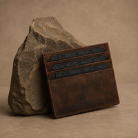 K&Co. Genuine Leather Card Wallet - COGNAC