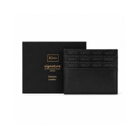 K&Co. Genuine Leather Card Wallet - BLACK