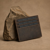 K&Co. Genuine Leather Card Wallet - ESPRESSO