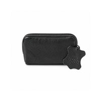 K&Co. Genuine Leather Coin Purse - BLACK