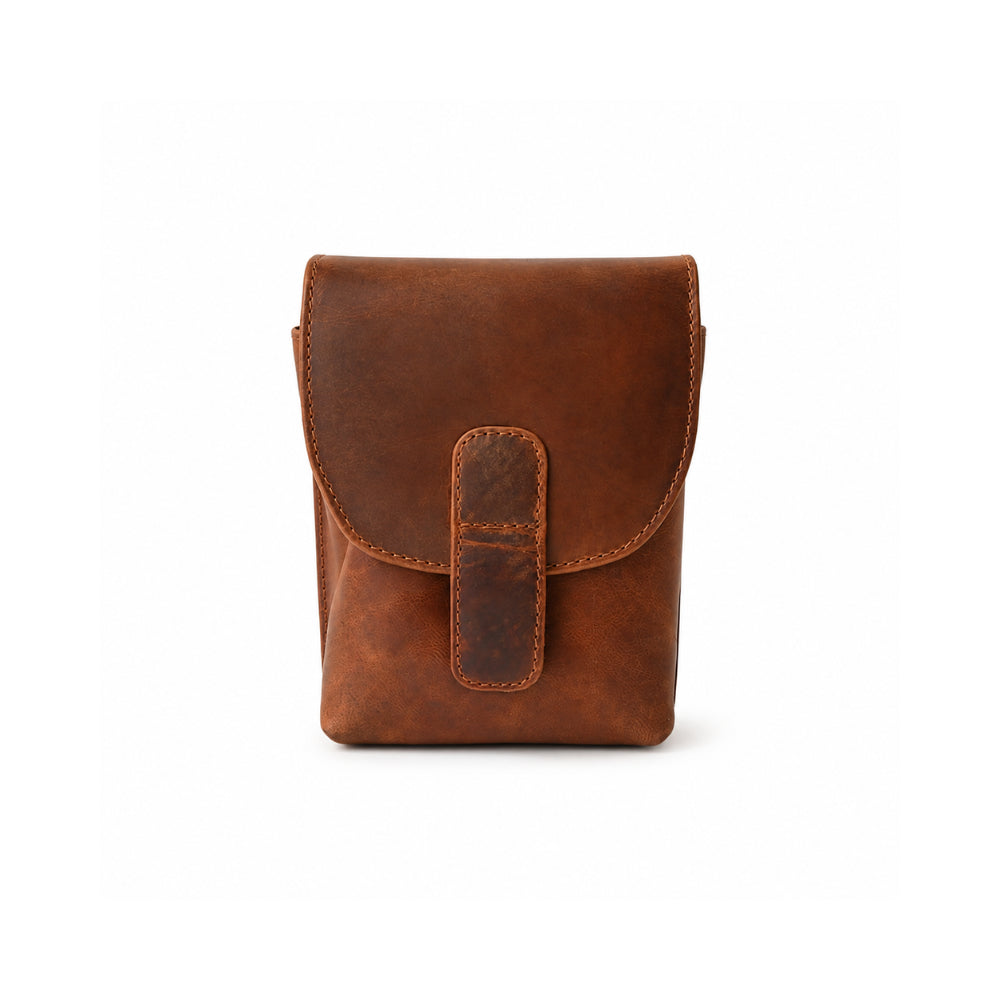 K&Co. Genuine Leather Belt Bag One - COGNAC