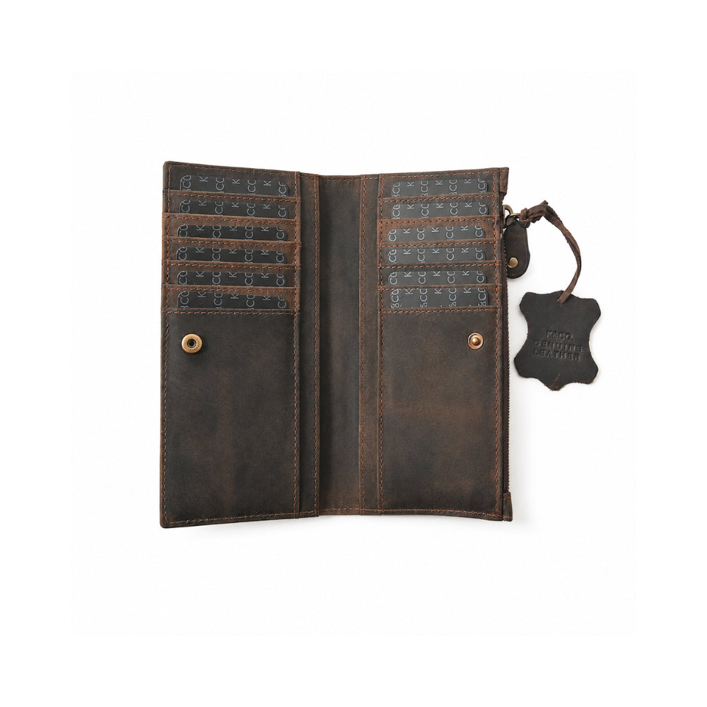 K&Co. Genuine Leather Purse - ESPRESSO