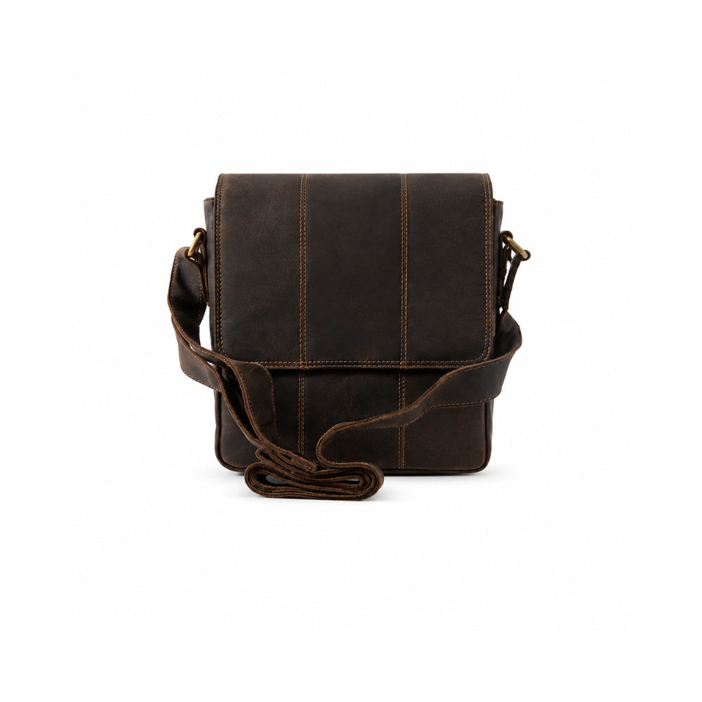 K&Co. Genuine Leather Small Satchel Bag - ESPRESSO