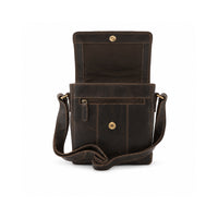 K&Co. Genuine Leather Small Satchel Bag - ESPRESSO