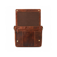 K&Co. Genuine Leather Satchel - COGNAC