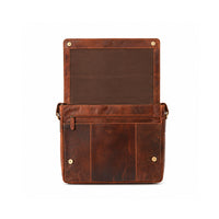 K&Co. Genuine Leather Satchel - COGNAC