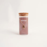Necklace - GOLD GEM RECT