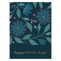 Premium Greeting Card BIRD SONG - Garden Foliage