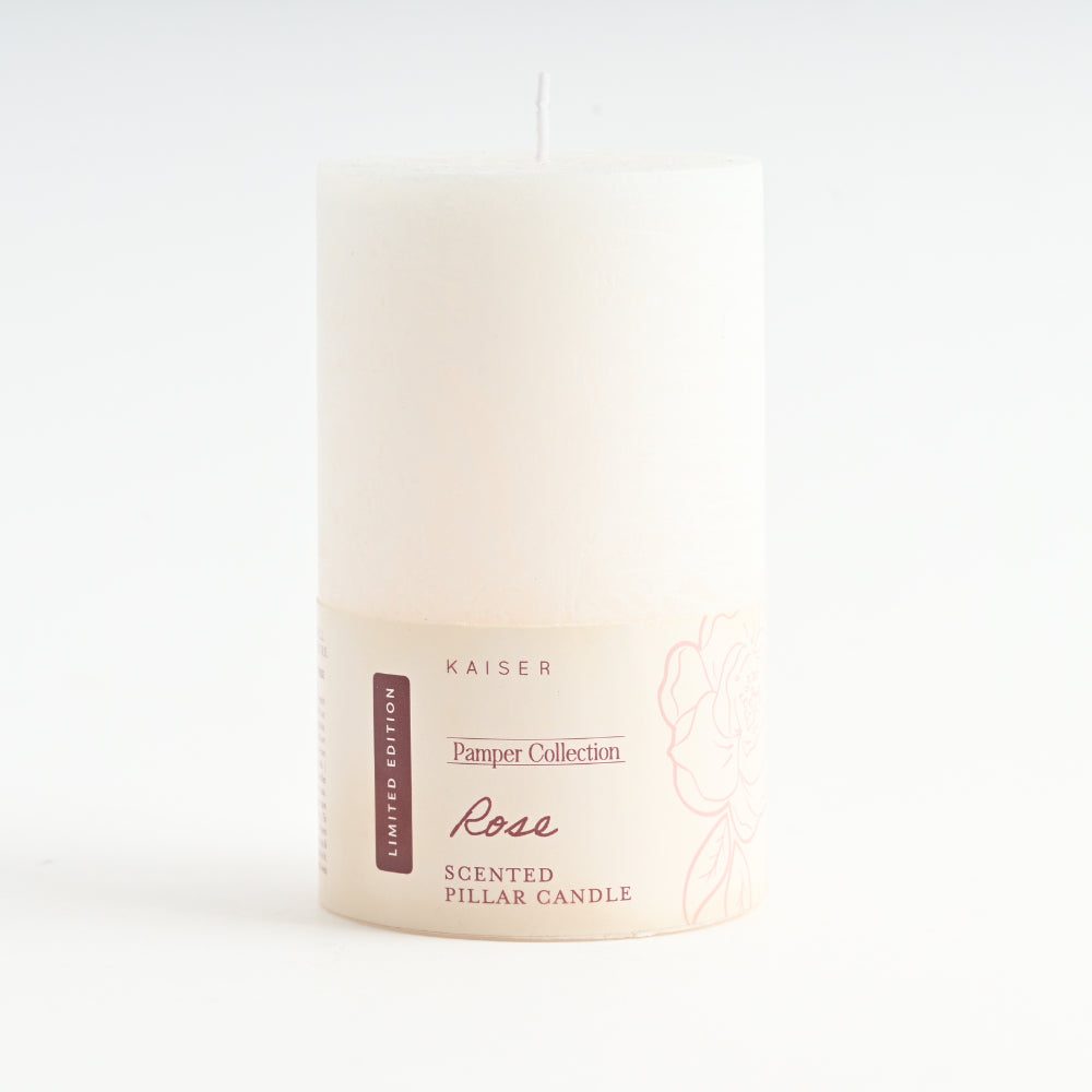 Pamper Pillar Candle - ROSE